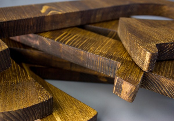 Логотип объемный из дерева